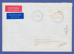 Finnland 1993 Dassault-ATM Mi.-Nr. 12.5 Z5 Wert 27,90 Auf Express-Brief - Timbres De Distributeurs [ATM]
