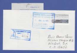 Mexiko Klüssendorf-ATM Mi.-Nr. 2 Wert 290 Auf Inlanfds-R-Brief , Gel. 1994 - Mexico