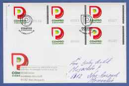 Portugal ATM 2010 Mi.-Nr 72.3 Satz 32-53-57-68-80 Auf Gel. FDC Nach D - Vignette [ATM]