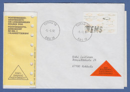 Finnland 1992 Dassault-ATM 2.Ausgabe Turku EMS Mi.-Nr. 12.2  Z5 Auf NN.-Brief - Timbres De Distributeurs [ATM]