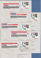 Niederlande ATM Mi.-Nr. 2.1 Typ FRAMA Wert 1100 Auf EMS-FDC Aller 5 Standorte ! - Altri & Non Classificati