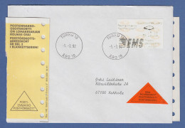 Finnland 1992 Dassault-ATM 2.Ausgabe Turku EMS Mi-Nr 12.2 Z5 13,10 Auf NN-Bf. - Timbres De Distributeurs [ATM]