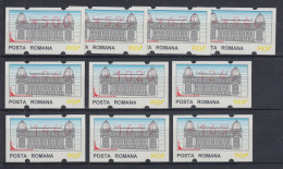 Rumänien 10 ATM ** In Verschiedenen Wertstufen, Von 500 Bis 1650.  SELTEN !  - Timbres De Distributeurs [ATM]