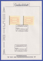 Österreich FRAMA-ATM Nr. Werte 00,50 Und  79,50 Auf Gedenkblatt So.-O OSNABRÜCK - Timbres De Distributeurs [ATM]