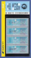 Frankreich ATM C004.75961, Papier Taube, Lilarot, Runde Ecken, VS-Satz 5.Tarif - Autres & Non Classés