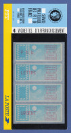 Frankreich ATM C004.75961, Papier Taube, Lilarot, Runde Ecken, VS-Satz 6.Tarif - Altri & Non Classificati