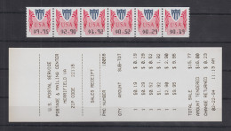 USA 1994 Unisys ATM Satz 1. Tarif 19-29-52-192-290-995 ** 6er-Streifen Mit AQ - Sonstige & Ohne Zuordnung