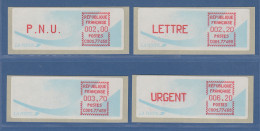 Frankreich ATM Torcy C001.77468 Papier Komet Satz 4 Werte Aus Tarif 9 **  - Sonstige & Ohne Zuordnung