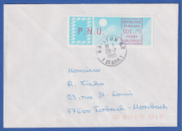 Frankreich-ATM Taube C001.69123 PNU 1,70 Auf FDC Mit O LYON 29.7.85 - Other & Unclassified