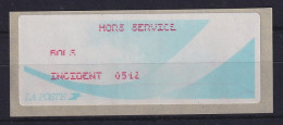 Frankreich ATM Komet Leerfeld Mit Inschrift HORS SERVICE INCIDENT 0512 - Autres & Non Classés
