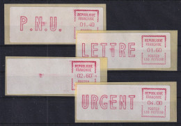 Frankreich ATM EMD-Camp LS3 PC 75508 Satz 2.Tarif Spitze Ecken, Lilarot  - Other & Unclassified