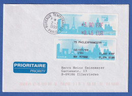 Frankreich ATM PHILEXFRANCE`99  3,00 FRF / 0,46 EUR + SFS Auf FDC Nach D - Other & Unclassified