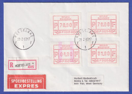 Belgien FRAMA-ATM P3025 Mit ENDSTREIFEN-Anfang In MIF Auf FDC ROESELAARE 28.2.83 - Otros & Sin Clasificación