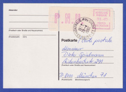 Frankreich EMD-Camp ATM LS2 PC 93048 Wert P.N.U. 1,40 Auf Postkarte Nach D - Autres & Non Classés