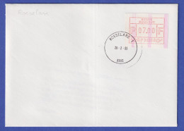 Belgien FRAMA-ATM P3025 Mit ENDSTREIFEN , Auf FDC ROESELAARE 28.2.83 - Other & Unclassified