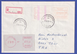 Belgien FRAMA-ATM P3046 Mit ENDSTREIFEN Auf R-Brief MARCHIENNE-AU-PONT  27.9.83 - Sonstige & Ohne Zuordnung