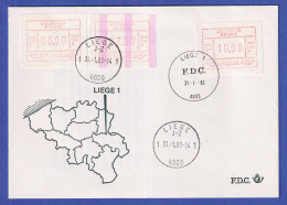 Belgien FRAMA-ATM P3044 Mit ENDSTREIFEN Als ZF Auf VS-FDC, 31.1.83 - Autres & Non Classés