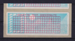 Frankreich-ATM Taube Farbband-Testmarke Gitterdruck übergroß ** Sp.E. Lilarot - Other & Unclassified