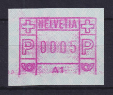 Schweiz 1976, 1. FRAMA-ATM Standort A1 Druck Ohne Unterlinie ** - Automatic Stamps