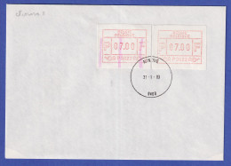 Belgien FRAMA-ATM P3022 Mit ENDSTREIFEN-Ende In MIF Auf FDC NINOVE  31.1.83 - Otros & Sin Clasificación