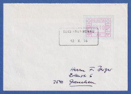 Schweiz 1976, 1. FRAMA-ATM Standort A2 Wert 0040 Auf Brief Mit Rahmen-O KRUMENAU - Automatic Stamps