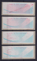 Frankreich Crouzet-ATM Komet 4 Farbband-Testvignetten Verschlechternder Druck ! - Sonstige & Ohne Zuordnung
