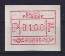 Belgien FRAMA-ATM 1.Ausgabe P3005 Auf Camp-Papier Dunkel Mi.-Nr. 1.1 V ** - Altri & Non Classificati
