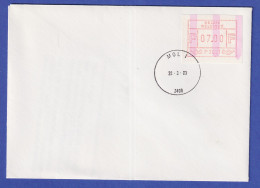 Belgien FRAMA-ATM P3021 Mit ENDSTREIFEN-Anfang Auf FDC MOL 1  28.3.83 - Sonstige & Ohne Zuordnung