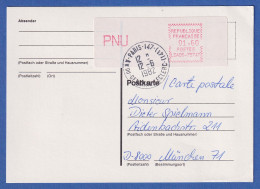 Frankreich ATM CGA-Alcatel LSA06-75747 Sp. Ecken PNU 1,60 Auf Postkarte Nach D - Altri & Non Classificati