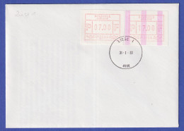 Belgien FRAMA-ATM P3044 Mit ENDSTREIFEN Auf FDC LIEGE 1 Vom  31.1.83 - Other & Unclassified