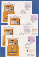 Schweiz 1978 FRAMA-ATM Mi-Nr. 2 Je R-FDC 26.6.78 ZÜRICH, BERN, GRINDELWALD, GENF - Timbres D'automates