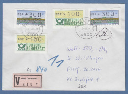 ATM 2.1.1 Und 2.1.2 Je Wert 300 In MIF Auf Wertbrief, Ersttag 19.5.93 O Dortmund - Automaatzegels [ATM]