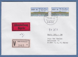 ATM 2.1.1 Wert 700 2x Als MEF Auf V-Express-Brief Mit Tages-O DORTMUND, 23.5.93 - Machine Labels [ATM]