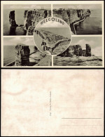 Ansichtskarte Helgoland (Insel) 5 Bild Küstenansichten Und Luftbild 1959 - Andere & Zonder Classificatie