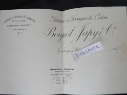 Boigeol-Japy Et Cie,Filature Et Tissages De Coton,1880 - Giromagny
