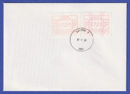 Belgien FRAMA-ATM P3017 Mit ENDSTREIFEN In MIF Auf FDC LEUVEN 1  31.1.83 - Altri & Non Classificati