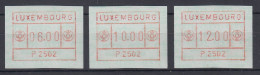 Luxemburg ATM P2502 Tastensatz 6-10-12 ** - Postage Labels