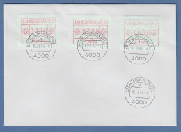 Luxemburg ATM P2503 Tastensatz 4-7-10 Auf Blanco-FDC 10.7.84 - Postage Labels