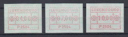 Luxemburg ATM P2504 Tastensatz 4-7-10 ** - Postage Labels