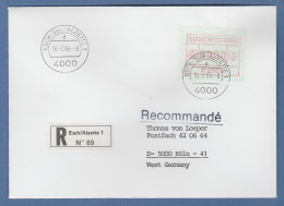 Luxemburg ATM P2503 Hoher Wert 60,00 Auf R-FDC Nach Köln, 10.7.84 - Postage Labels