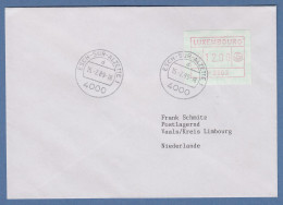 Luxemburg ATM P2503 Wert 12,00 Auf Brief In Die Niederlande, 15.2.89 - Viñetas De Franqueo