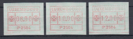 Luxemburg ATM P2504 Tastensatz 6-10-12 ** - Vignettes D'affranchissement