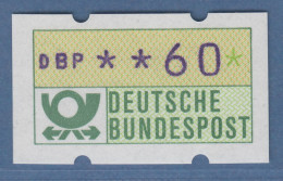 ATM Mit Blauviolettem Werteindruck, Sog. BLAUE MÜNCHNER,1982, Wert 60Pfg ** - Vignette [ATM]