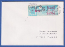 Frankreich-ATM Taube C001.75500 PNU 2,00 Auf Brief Mit O PARIS 01 Vom 1.8.87 - Andere & Zonder Classificatie