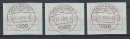 Luxemburg ATM P2505 Tastensatz 6-10-12 Mit ET-O 22.5.86 - Postage Labels