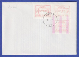 Belgien FRAMA-ATM P3017 ENDSTREIFEN-Ende über 2 ATM Auf FDC LEUVEN 1  31.1.83 - Otros & Sin Clasificación