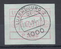 Luxemburg ATM P2506 Portowert 10.00 Mit ET-Voll-O 22.5.86 - Viñetas De Franqueo