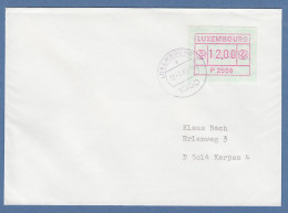 Luxemburg ATM P2506 Wert 12.00 Auf Brief Nach Kerpen, O 12.7.89 - Postage Labels