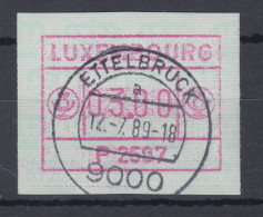 Luxemburg ATM P2507 Wert 03.00 Mit Voll-O ETTELBRUCK 12.7.89 - Automatenmarken