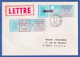 Frankreich-ATM Taube C001.75505 PNU 1,80 Auf FDC M. Tages-O PARIS 05 26.9.85 - Otros & Sin Clasificación